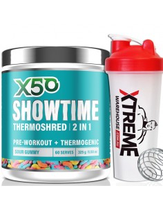 X50 Showtime 2 In 1 Thermoshred & Pre Workout