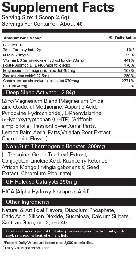 Ehplabs Oxysleep facts