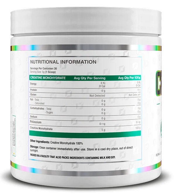 Creatine Nutrition facts